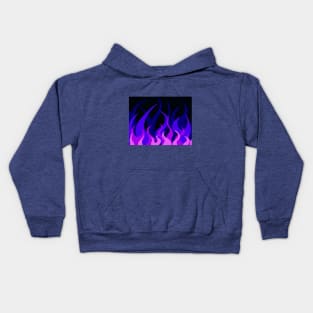 Blue Flames Kids Hoodie